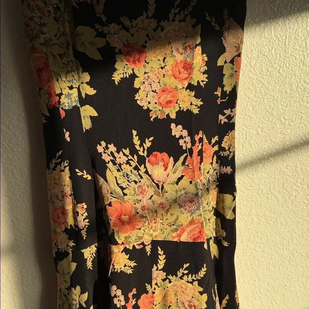 Vintage y2k Nanette Lepore Floral boho cottagecore fairycore tea Maxi Dress - Picture 14 of 14